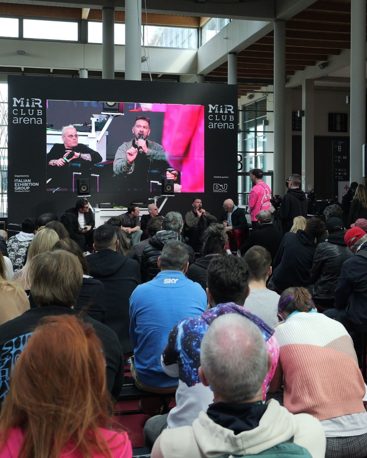 Giuria del Demolition Panel nell'area MIR Club a MIR25