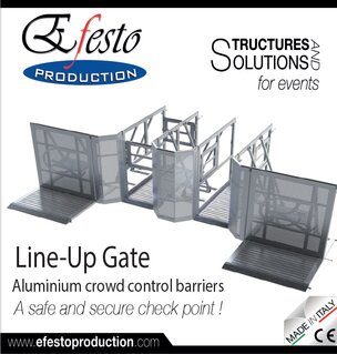 Aluminium Crowd barrier with Finges Save systems!