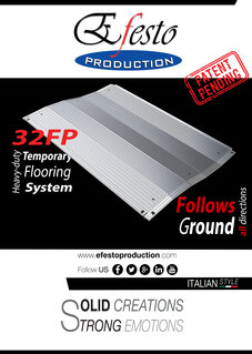 Temporary flooring system all directions flexibole ! (Patent pending)
