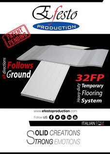 Temporary flooring system all directions flexibole ! (Patent pending)