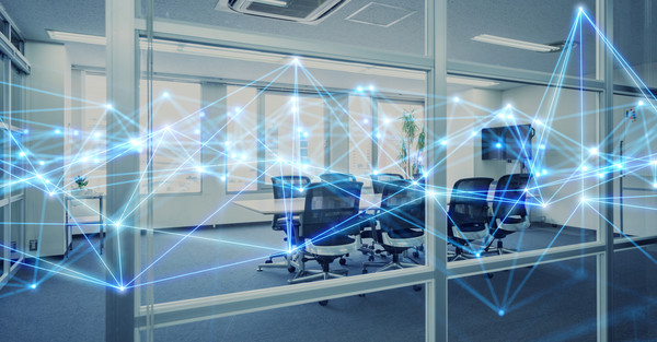 sala riunioni smart con intelligenza artificiale